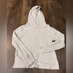 Old Navy Girl’s Light Gray Ribbed Hoodie